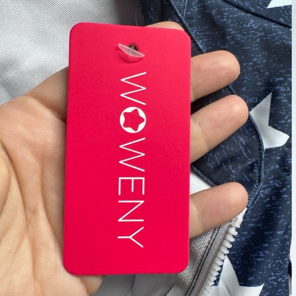 Stars & Stripes Sleeveless Rash Guard Tankini Top w/ Built‑In Bra, Size XL I NWT - Picture 10 of 11